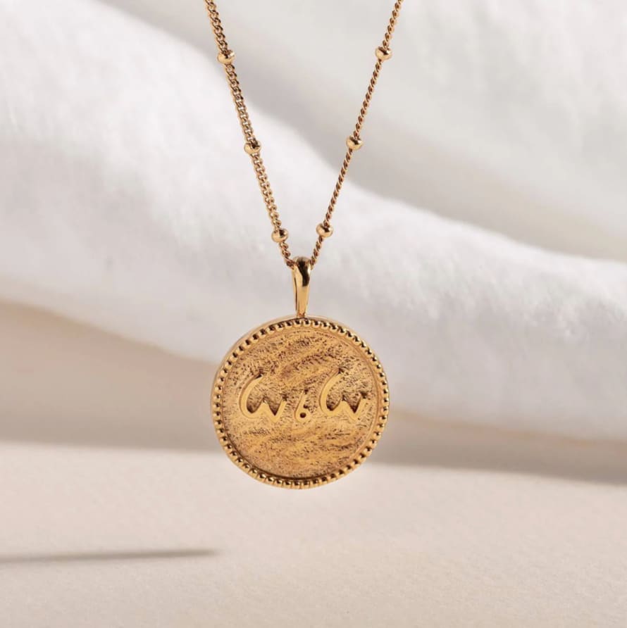 Claire Hill Designs "love Is Love" Shorthand Coin Necklace