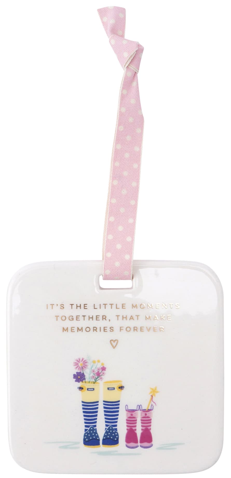 CGB Giftware The Little Moments Together Ceramic Hanging Decoration