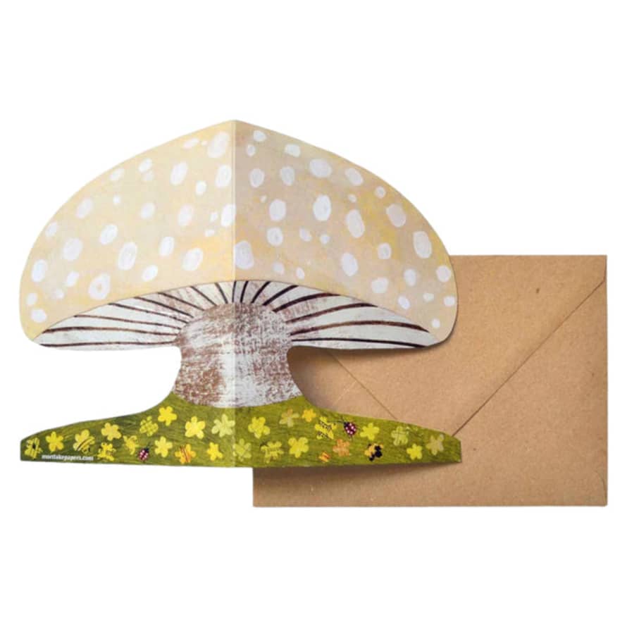 Mortlake Papers Card Spring Mushroom