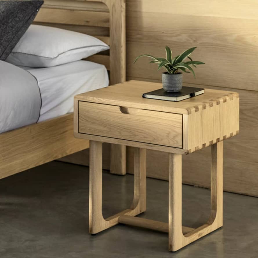 Distinctly Living Folk Oak - Bedside Cabinet - Natural