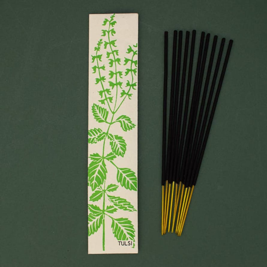 AARVEN Tulsi (Holy Basil) Fairtrade Incense - Sweet, Woody and Peppery