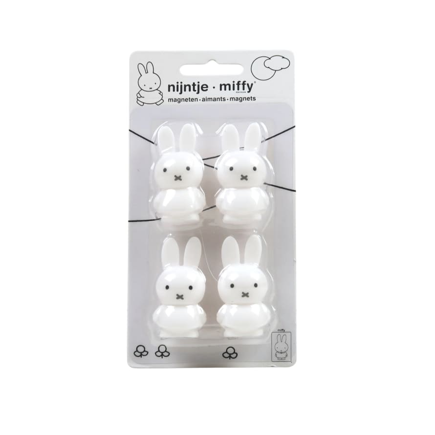 Miffy Miffy - Set of 4 Magnets - White