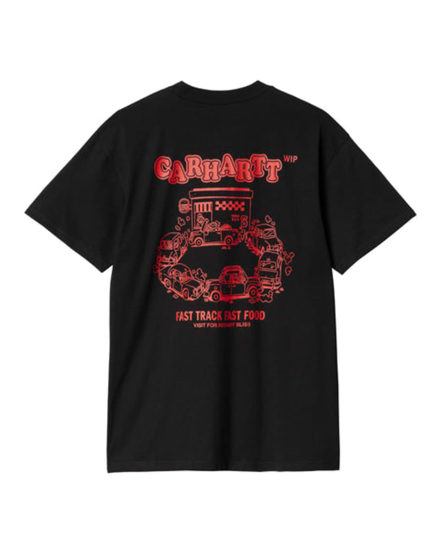 Carhartt Camiseta S/s Fast Food - Black/red