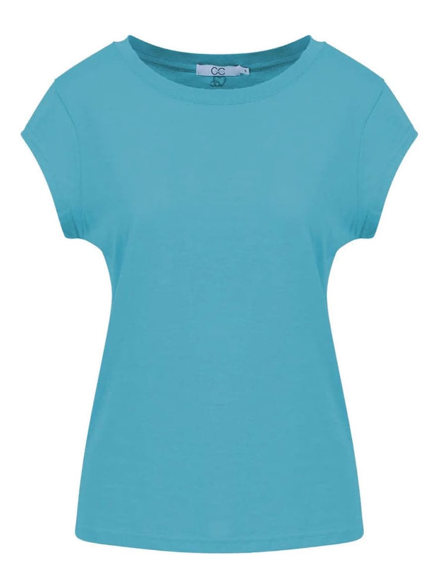 CC Heart Basic T-shirt Aqua Blue