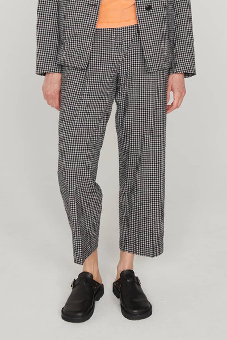 YMC Market Trouser Check Black/grey