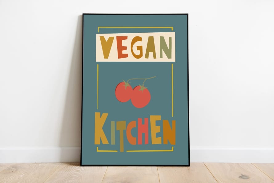 Jaffa Orange Vegan Kitchen Vegetable Print
