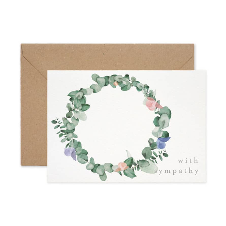 Paper Parade Sympathy Wreath Card