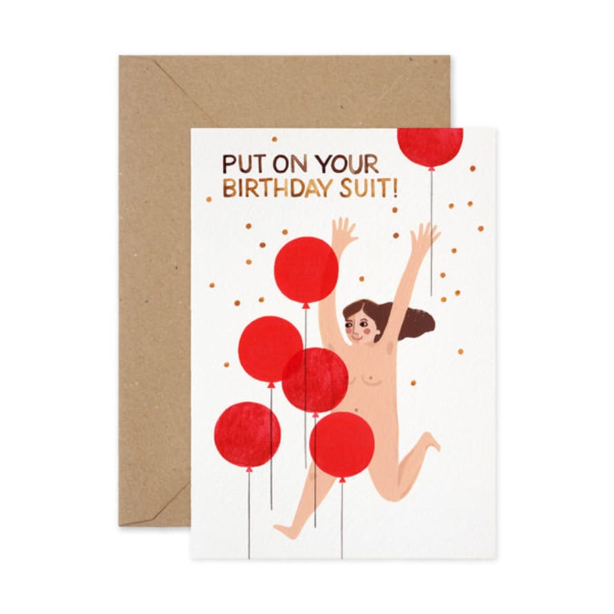 Paper Parade Birthday Suit Card