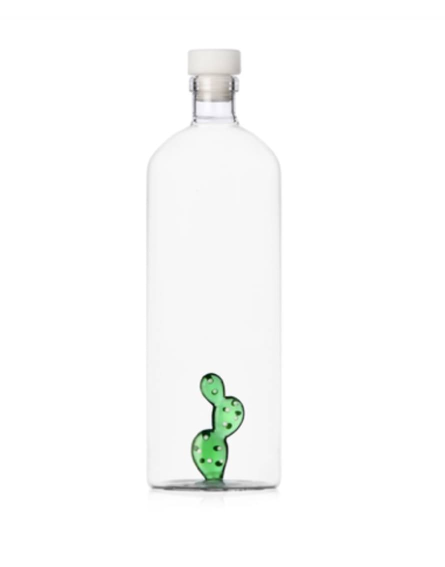 Ichendorf Milano bottiglia con tappo in gomma cactus verde con puntini bianchi 