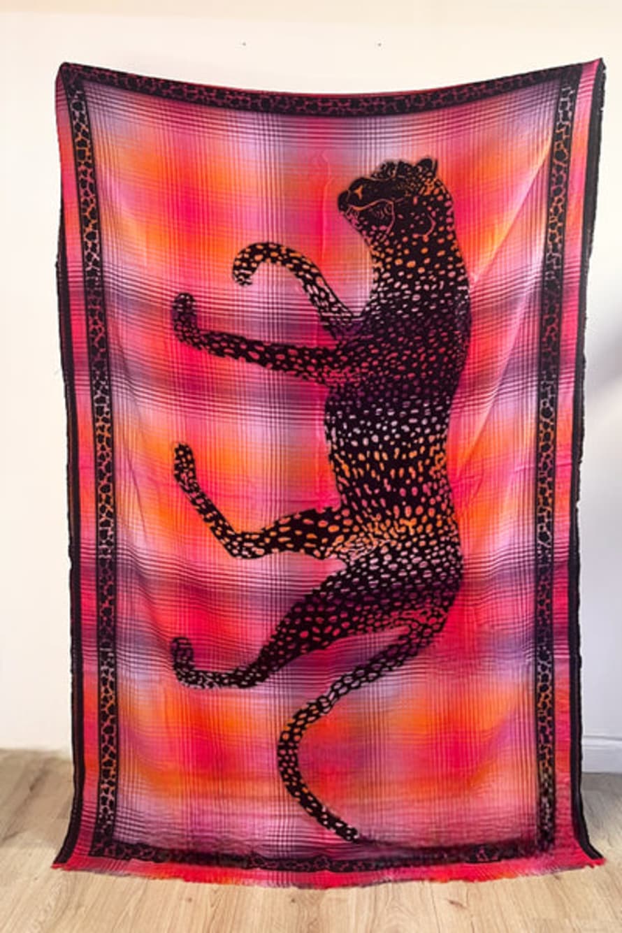 Ombre London Luxury Bed Throw - Cheetah
