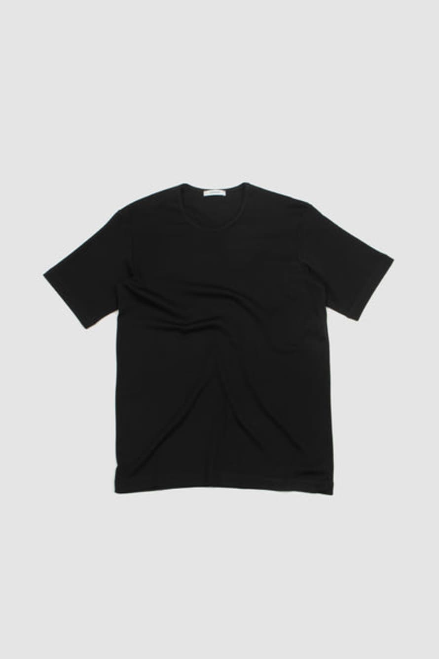Lemaire  Rib U Neck T-shirt Black