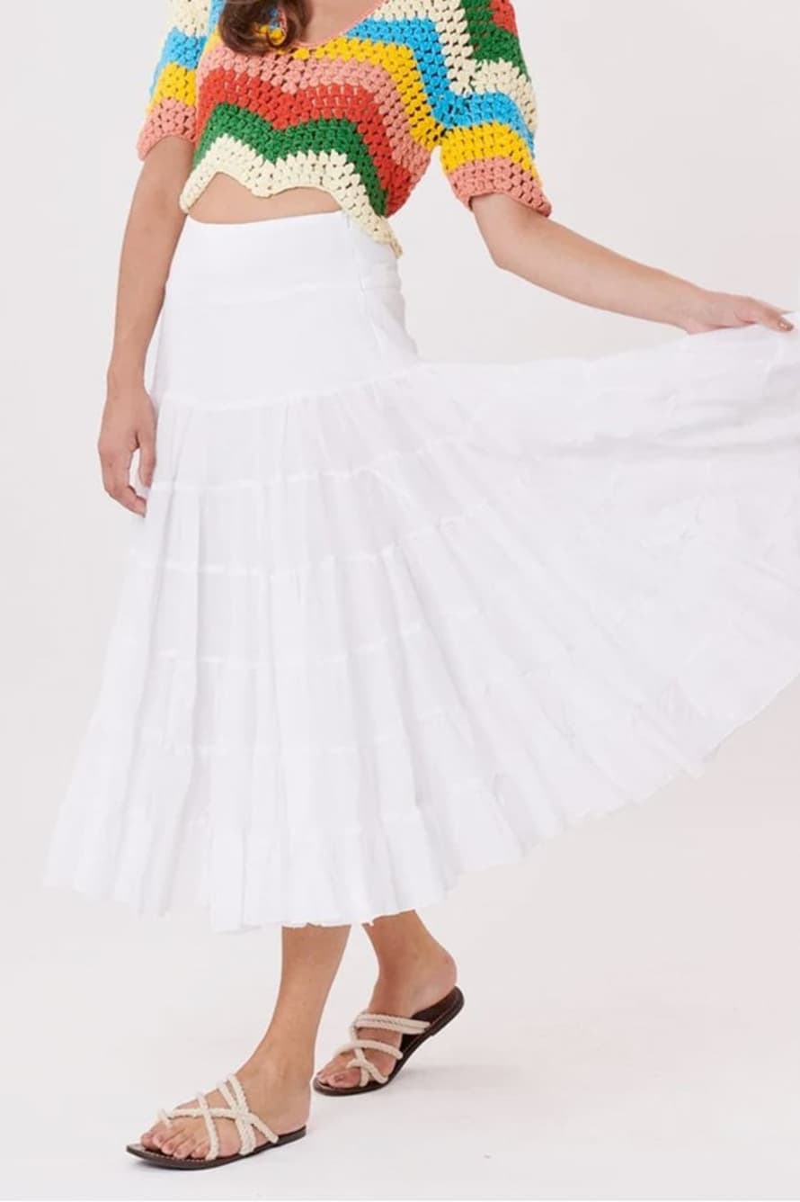 Derhy Velma Skirt In White