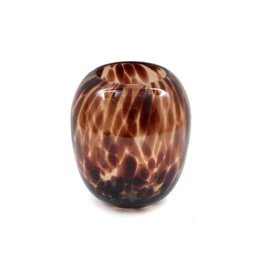 Temerity Jones Wild One Large Glass Leopard Print Vase