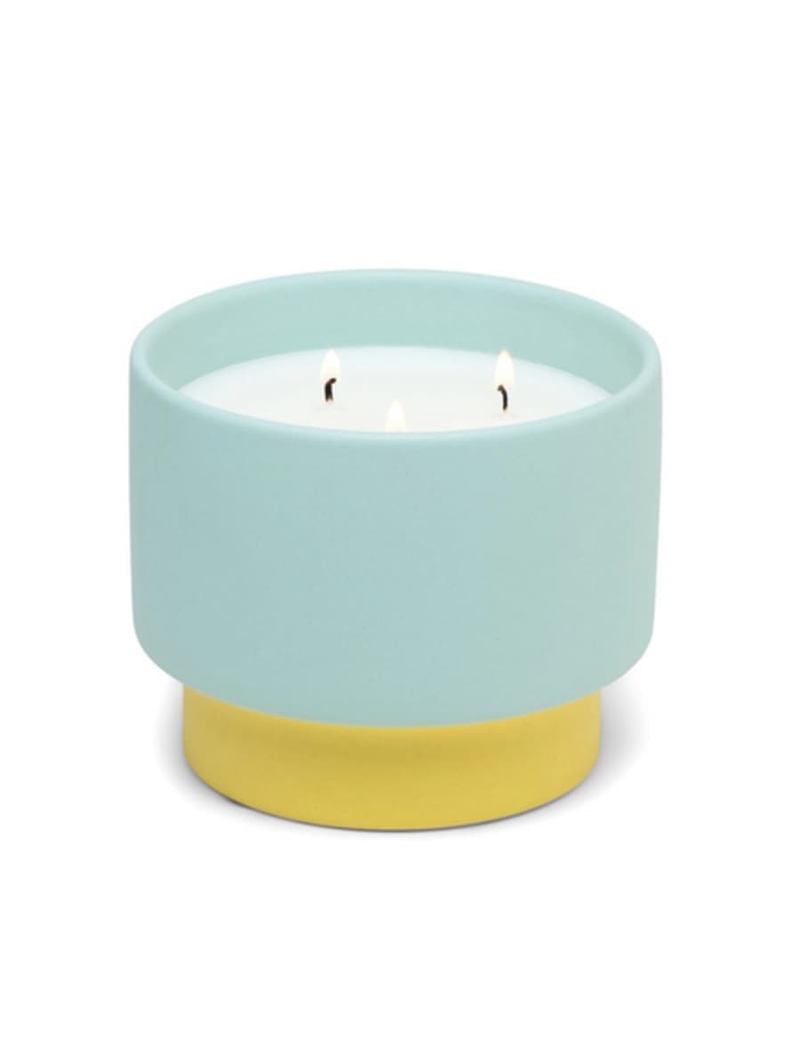 Paddywax Colour Block Ceramic Candle - Minty Verde