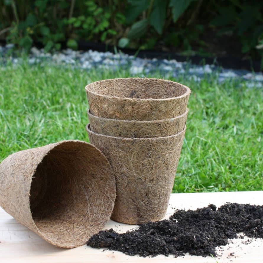 Wildlife World Rubberised Certified Organic Coir Seedling Pots: 8cm