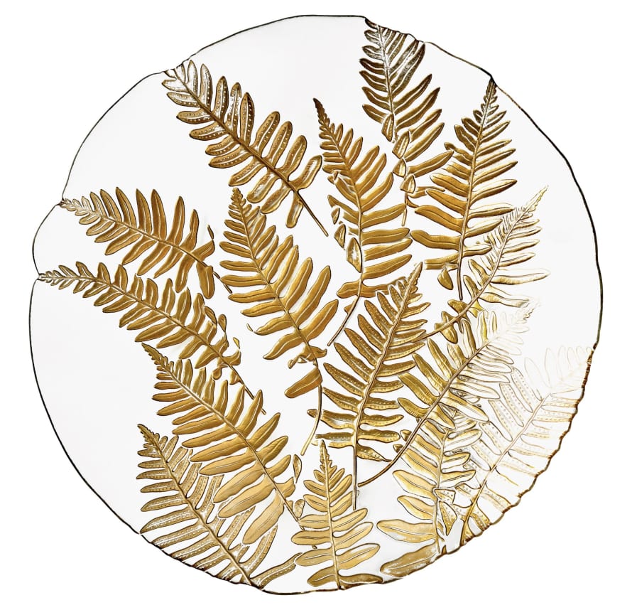 Anton Studio Designs Gold Fern Bowl