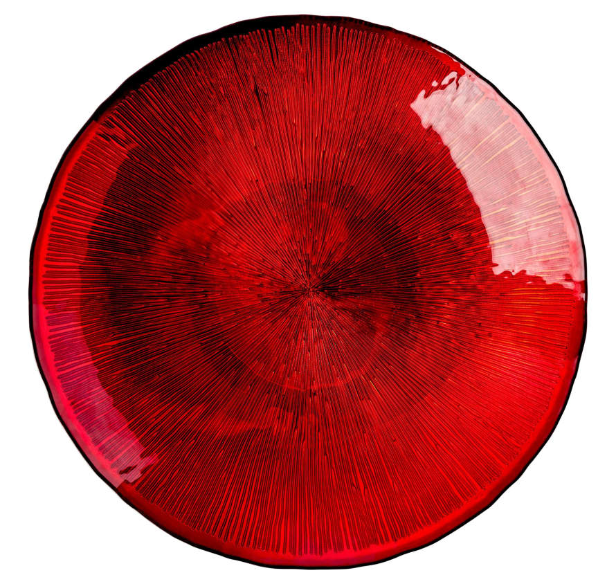 Anton Studio Designs Crimson Comet Bowl