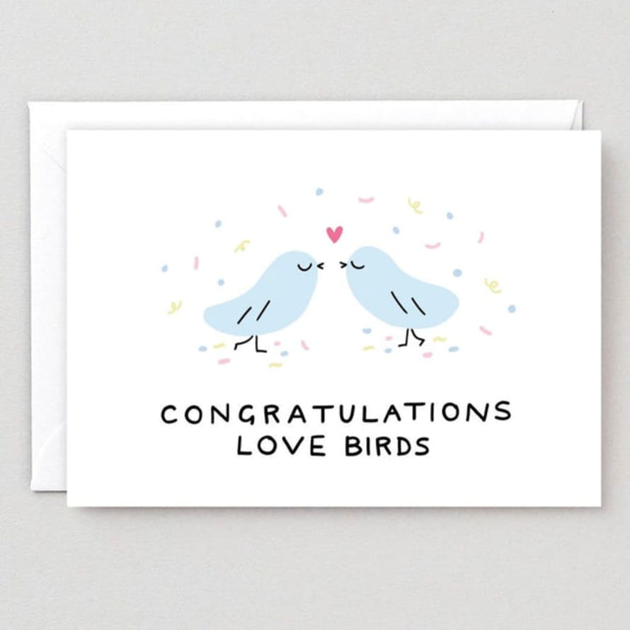 Wrap Congrats Love Birds Card