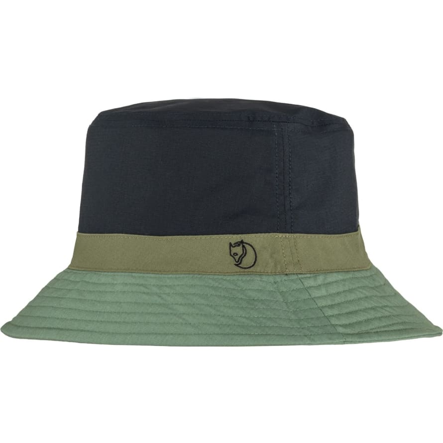 Fjällräven Reversible Bucket Hat (Patina Green - Dark Navy)