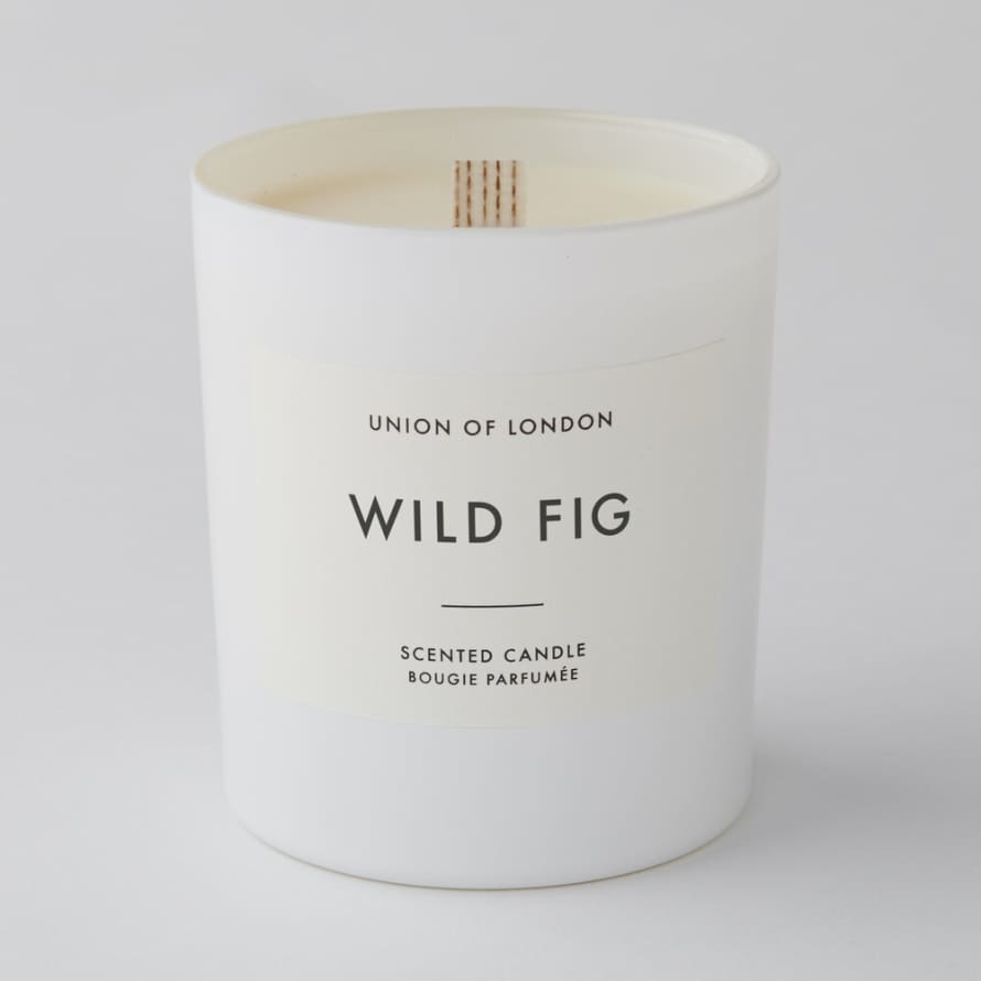 Union Of London Wild Fig Large White Candle