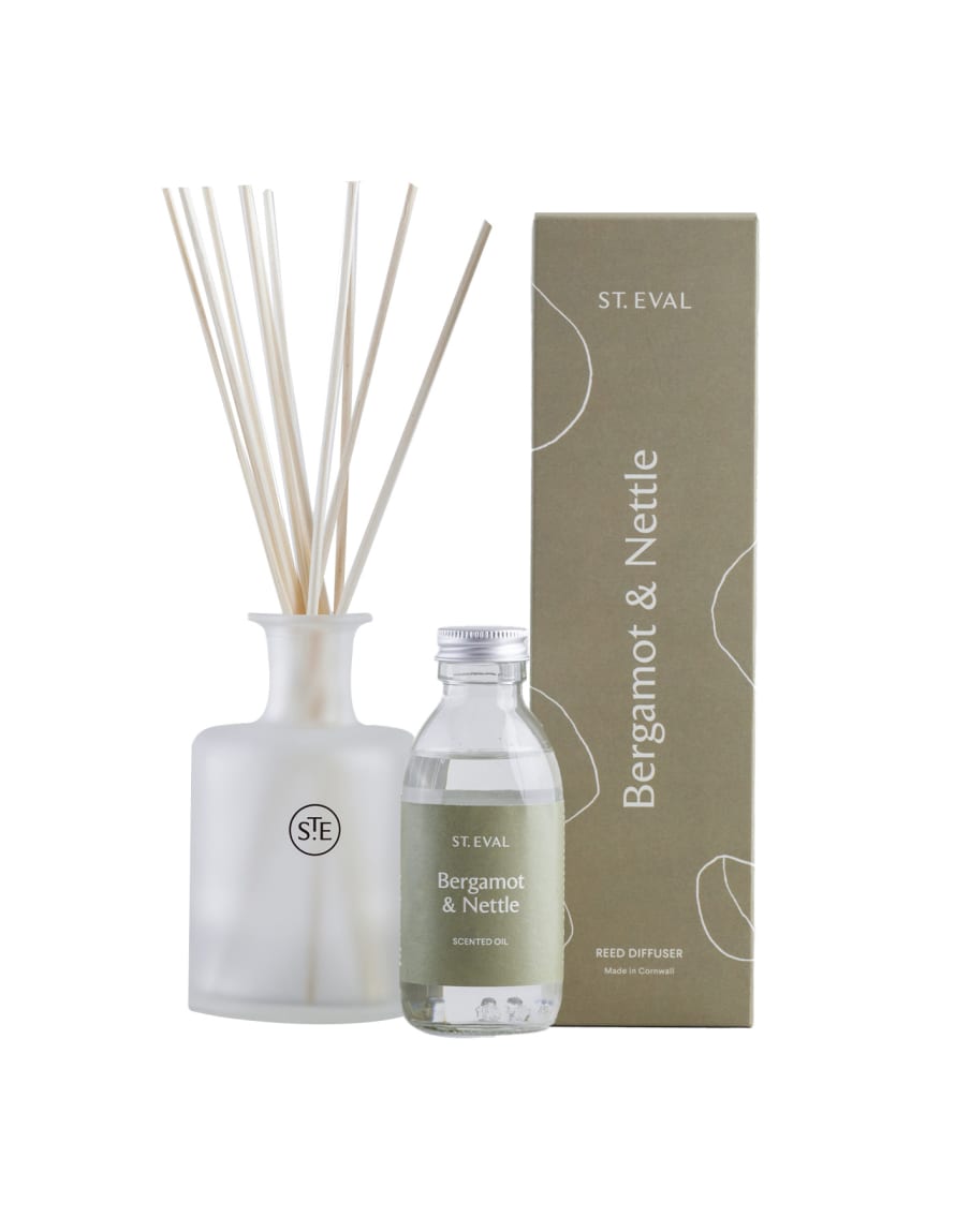 St Eval Candle Company Bergamot & Nettle Reed Diffuser, St Eval
