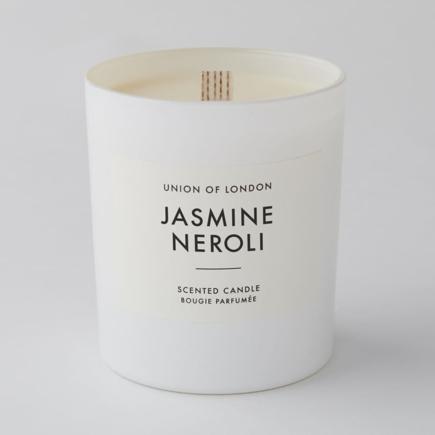 Union Of London Jasmine Neroli Large White Candle 