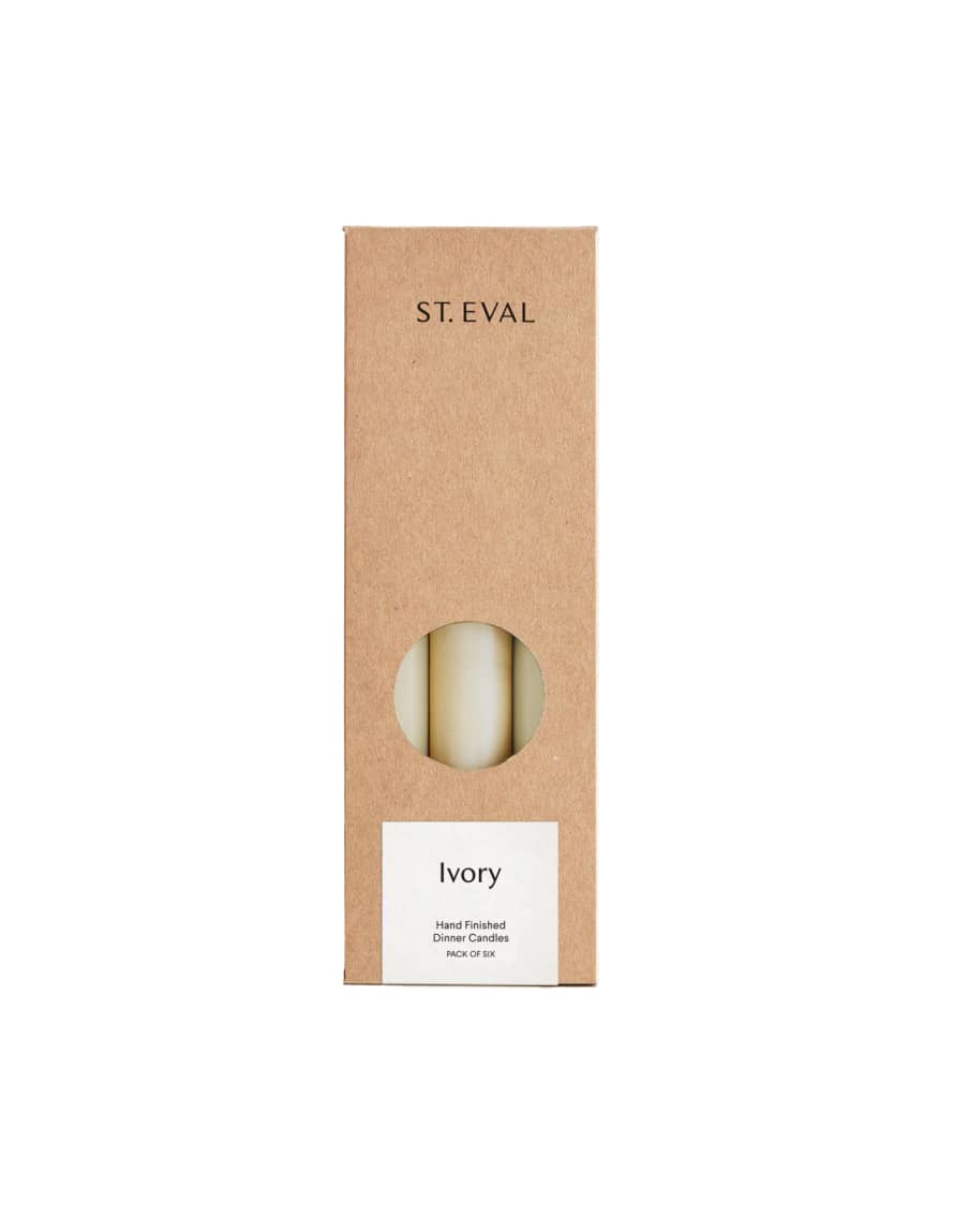 St Eval Candle Company Ivory Dinner Candle Gift Set, St Eval