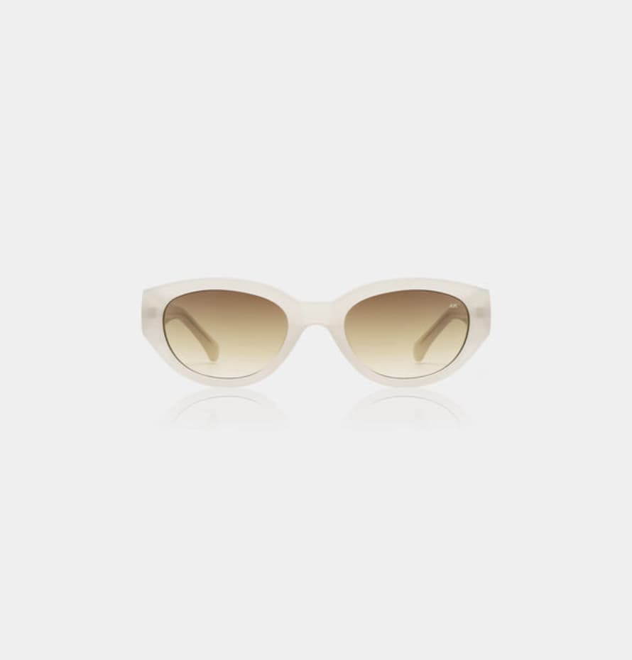 A.Kjaerbede  Winnie Cream Bone Sunglasses