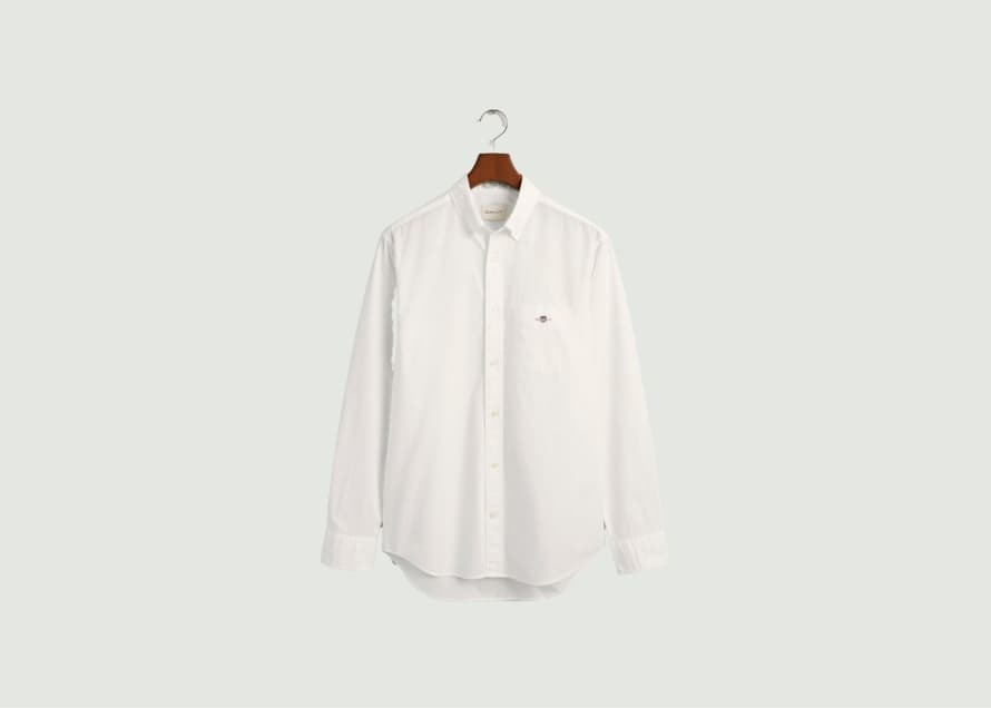 Gant Straight Shirt In Cotton Poplin