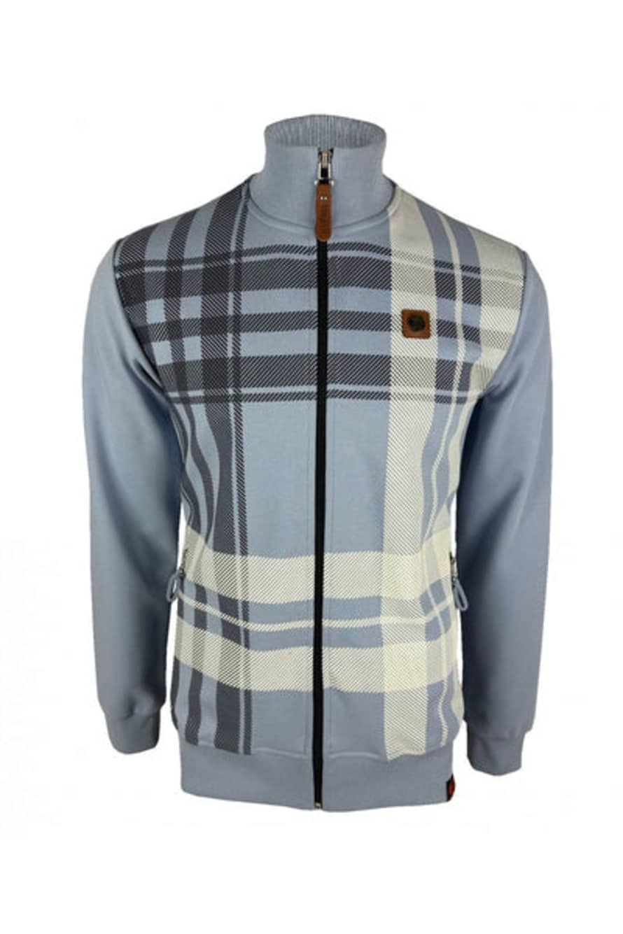 RD1 Clothing Trojan Check Track Top In Sky
