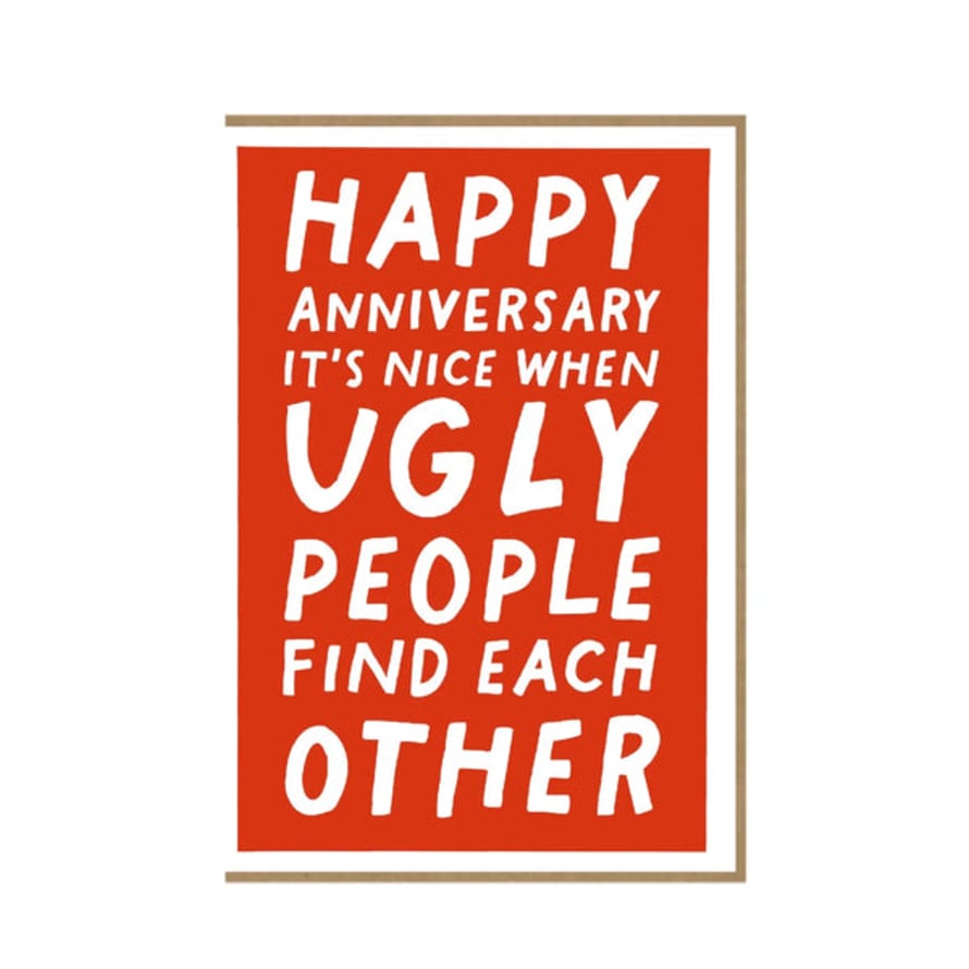 Happydashery Ugly People Card