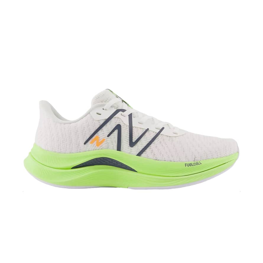 New Balance Scarpe Fuelcell Propel V4 Donna White/bleached Lime/graphite