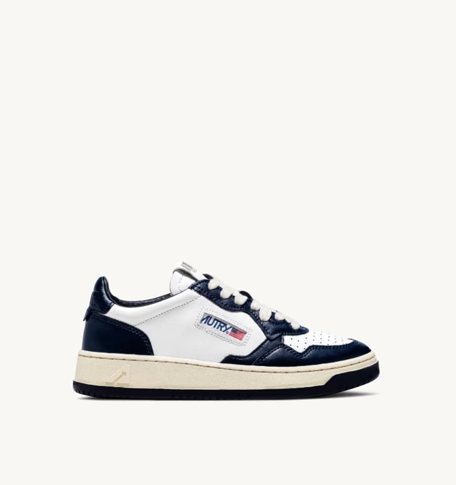 Autry Sneakers Medalist White And Blue Leather