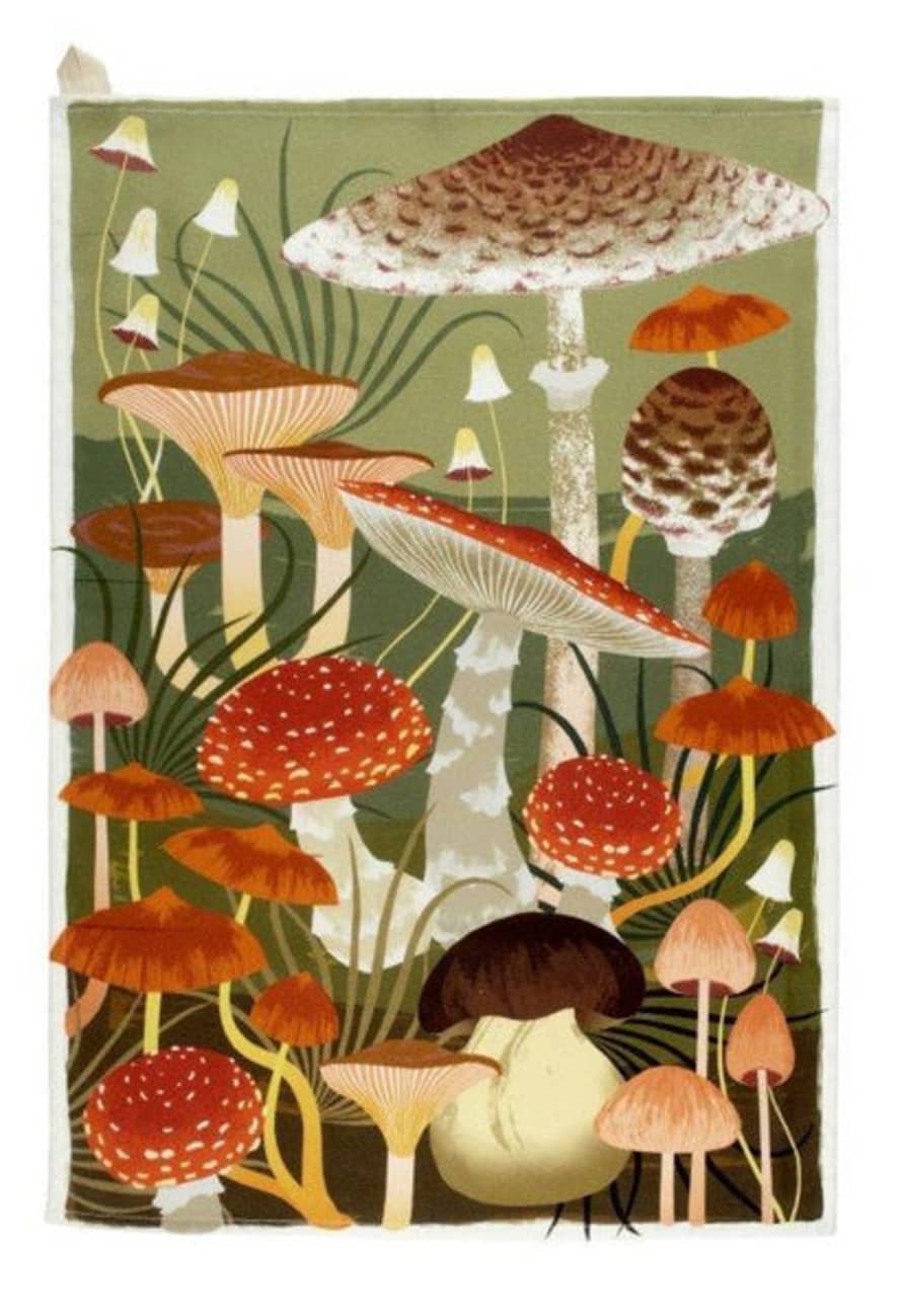 Printer Johnson Fungi Tea Towel