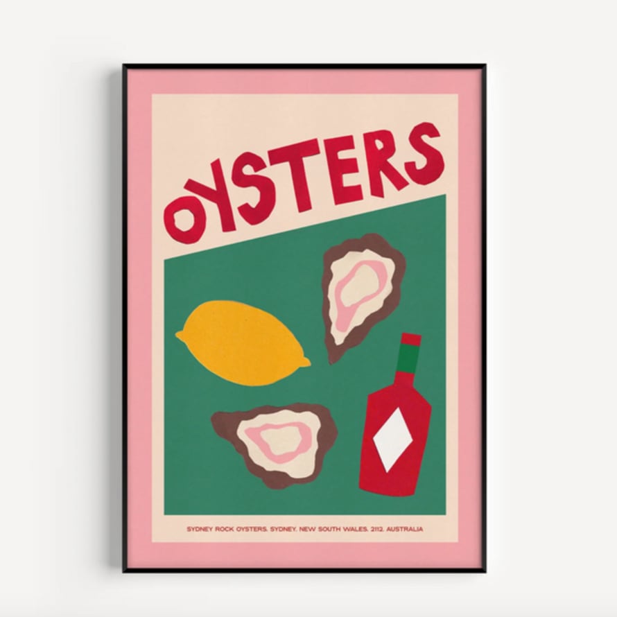 We Are Proper Good Un-Framed A2 Size Oysters Print