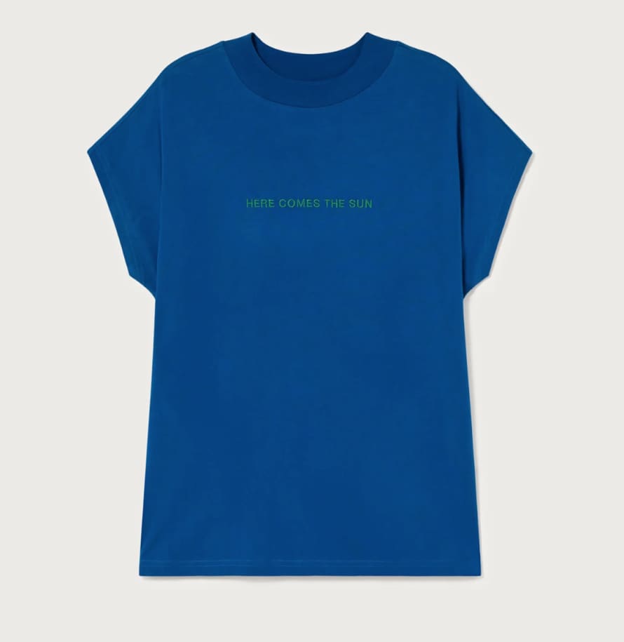 Thinking Mu Klein Blue Here Comes the Sun T-Shirt
