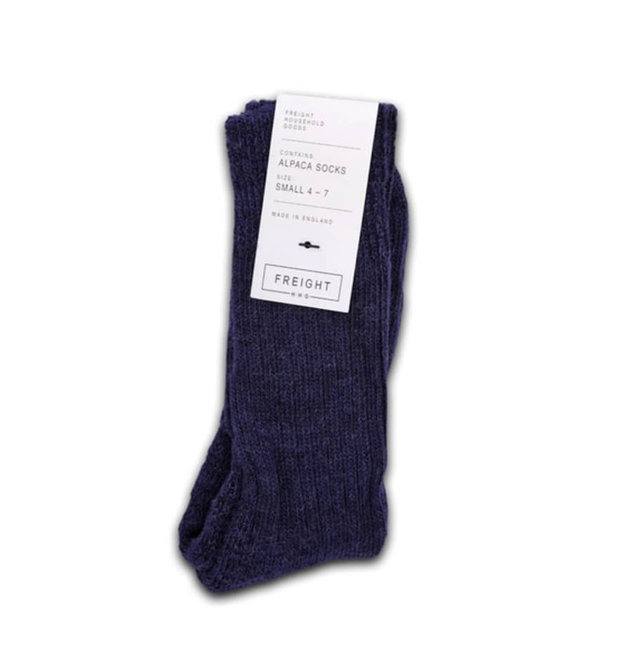 Freight HHG Alpaca Wool Blend Socks, Navy Blue
