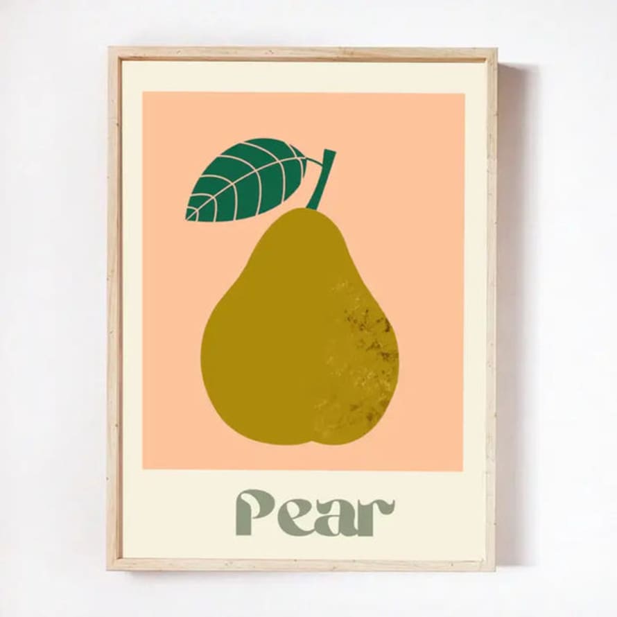 Carole Hillman Pear Art Print A4