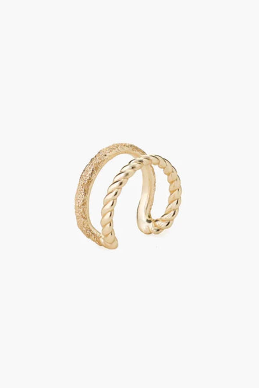 Tutti & Co RN335G Braid Ring Gold