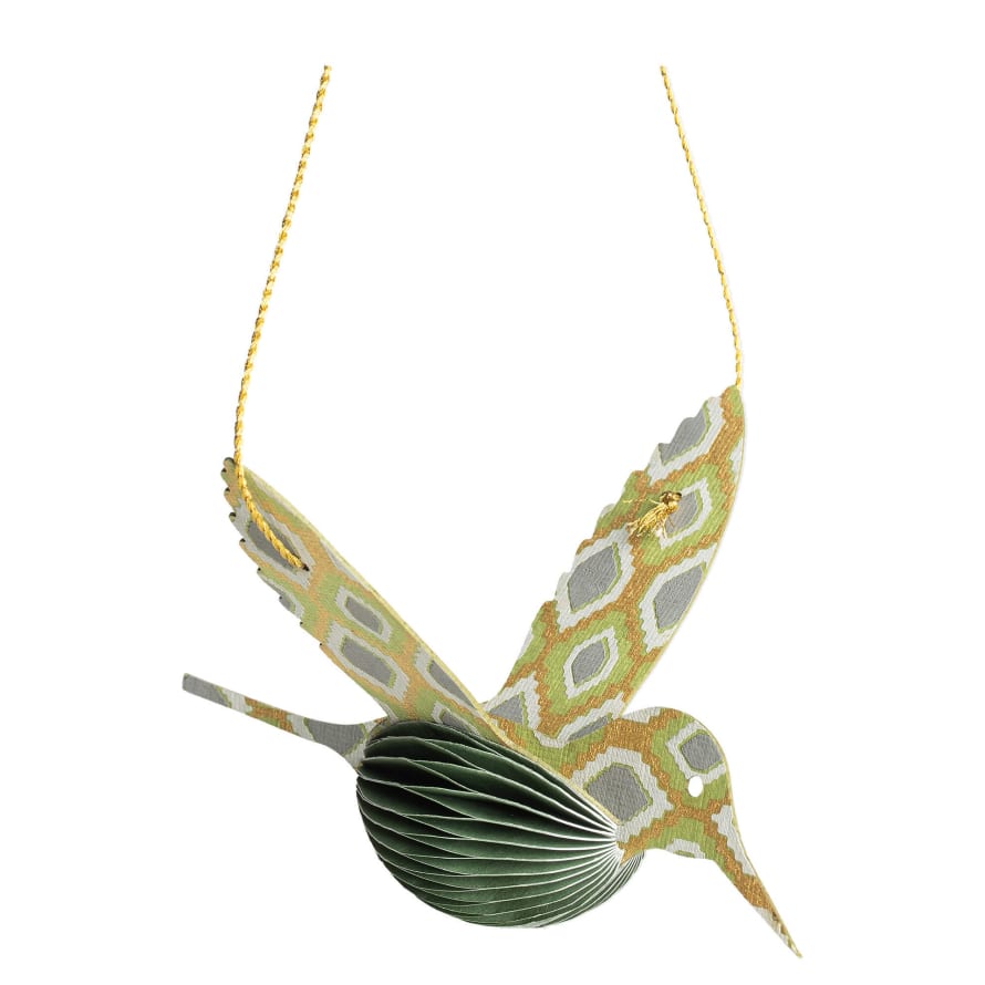 Tranquillo Paper Pendant - Hummingbird - Sustainable 