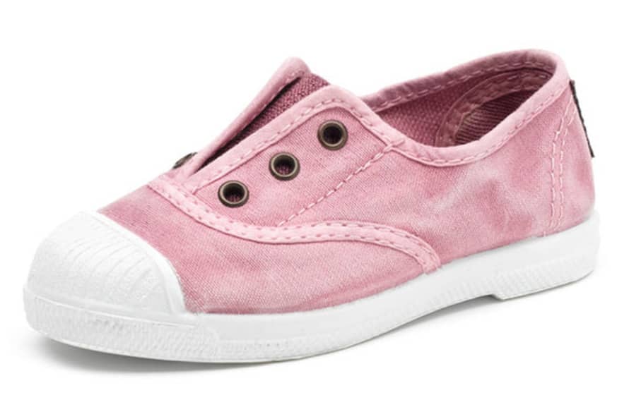 Natural World Eco Elasticated Kids Sneakers - Pink