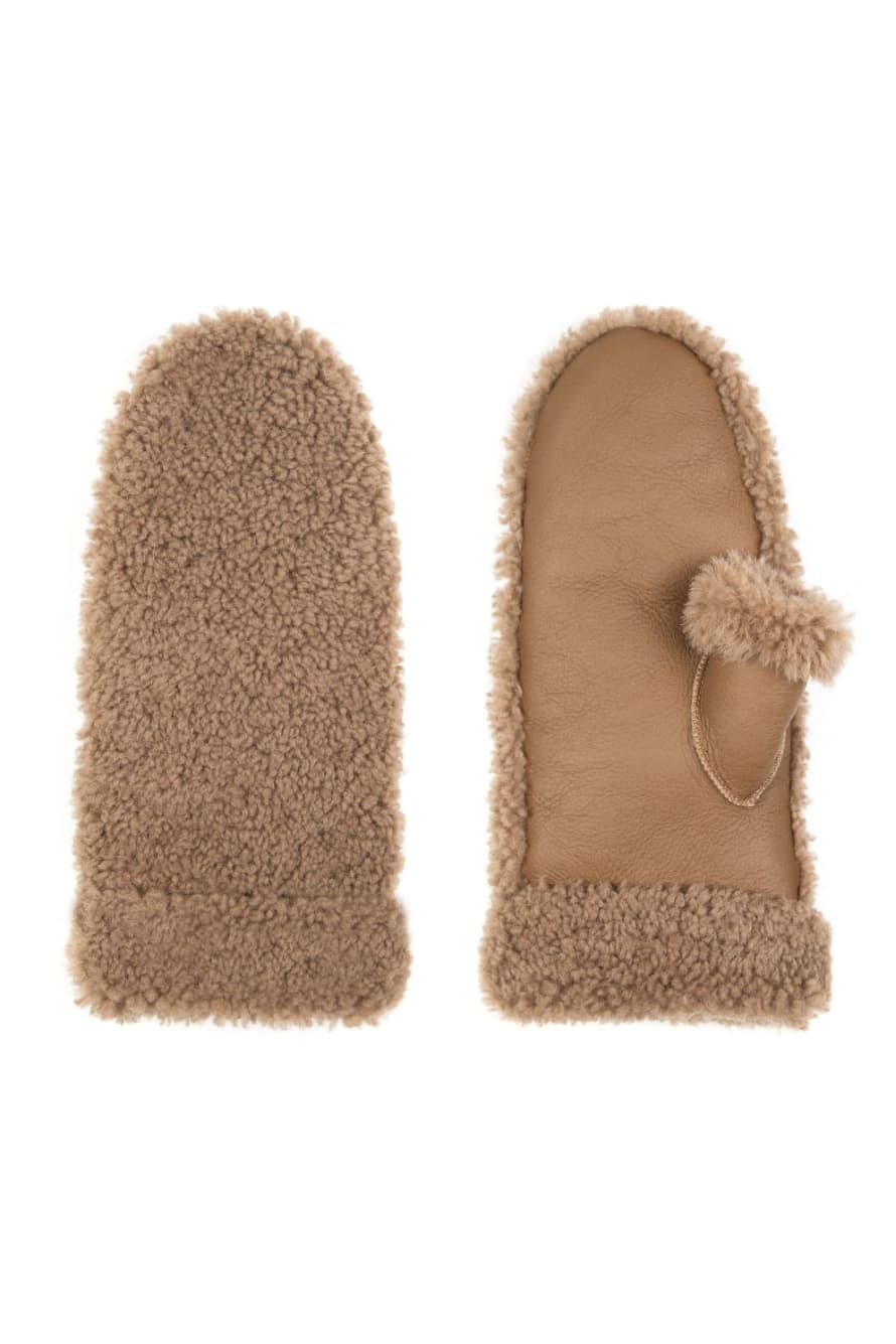Thumbless Shearling Mittens