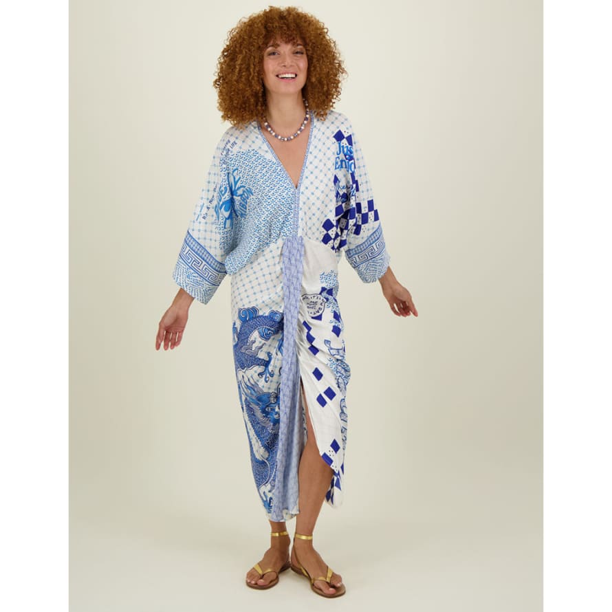ME 369 Sophia Kimono Dress Amalfi Coast