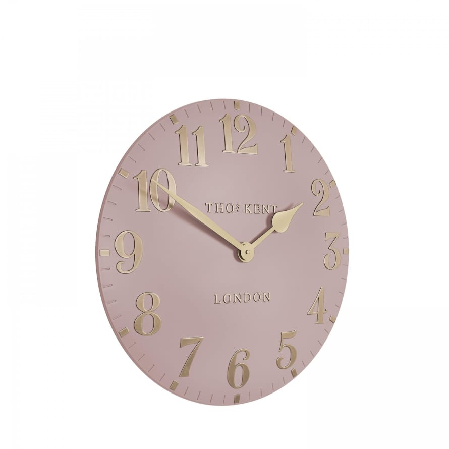 Thomas Kent Blush Pink 12" Arabic Wall Clock 