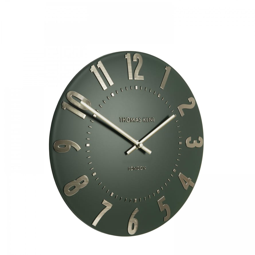 Thomas Kent Olive Green 12" Mulberry Wall Clock | Olive Green