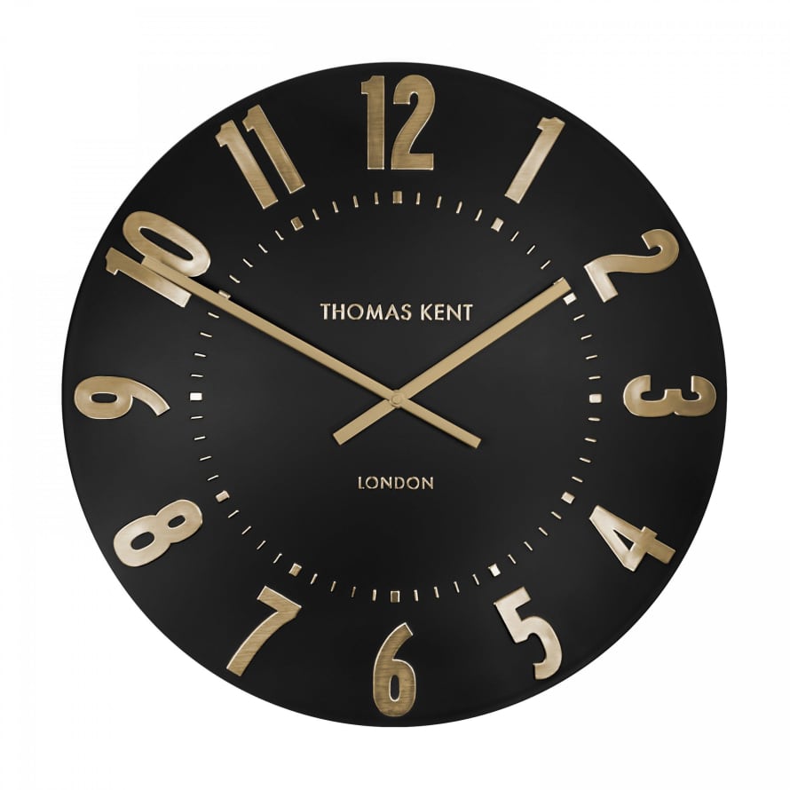 Thomas Kent Mulberry Wall Clock | Noir | 20"