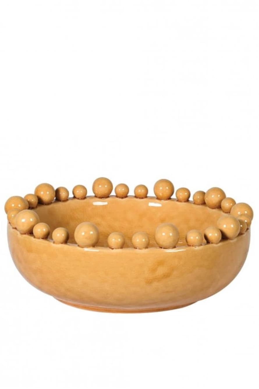 The Home Collection Bobble Bowl In Mustard