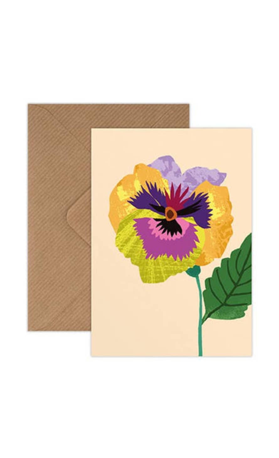 Brie Harrison  Pansy Mini Card Pack Of 8