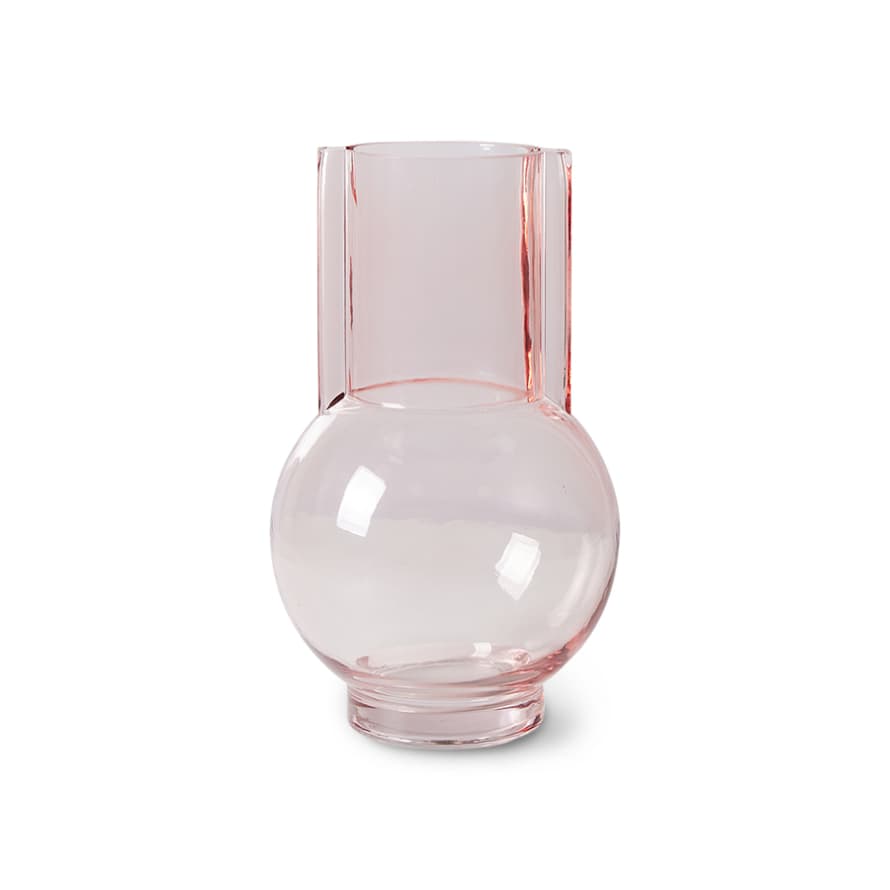 HK Living Glass Vase Sundae Pink