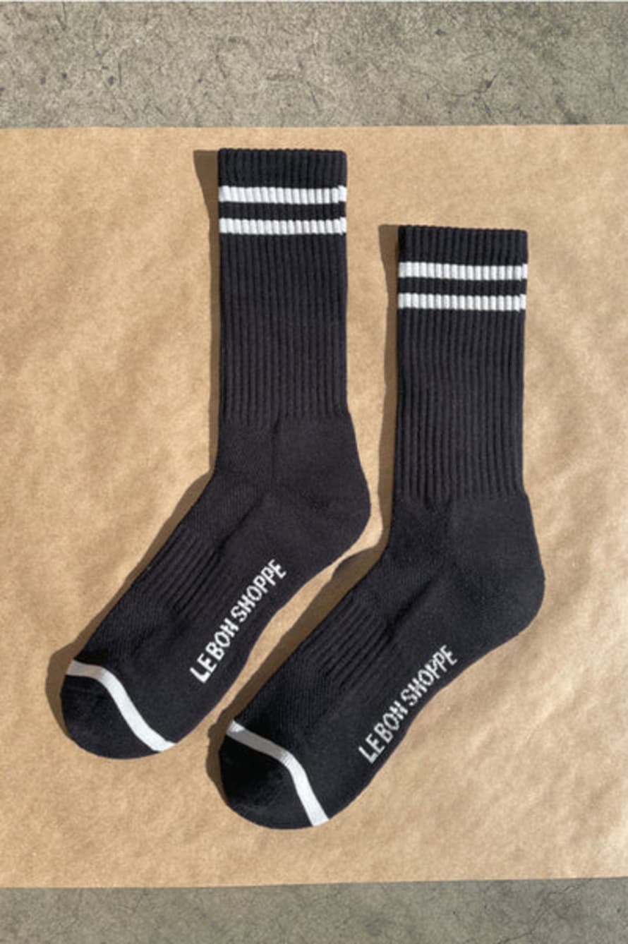 Le Bon Shoppe Extended Boyfriend Noir Socks